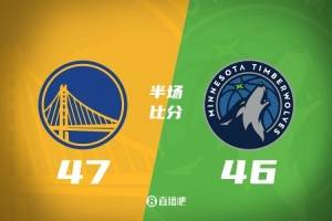 勇士半场47-46领先森林狼 库里11中3 华子19分6失误 迪文岑佐17分