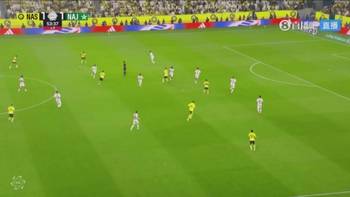 胜利补时2分钟2球2-1反超!马内一条龙突进打门折射破门!
