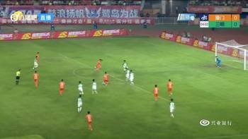 张景濠外围兜射破门！厦门队1-0领先了！